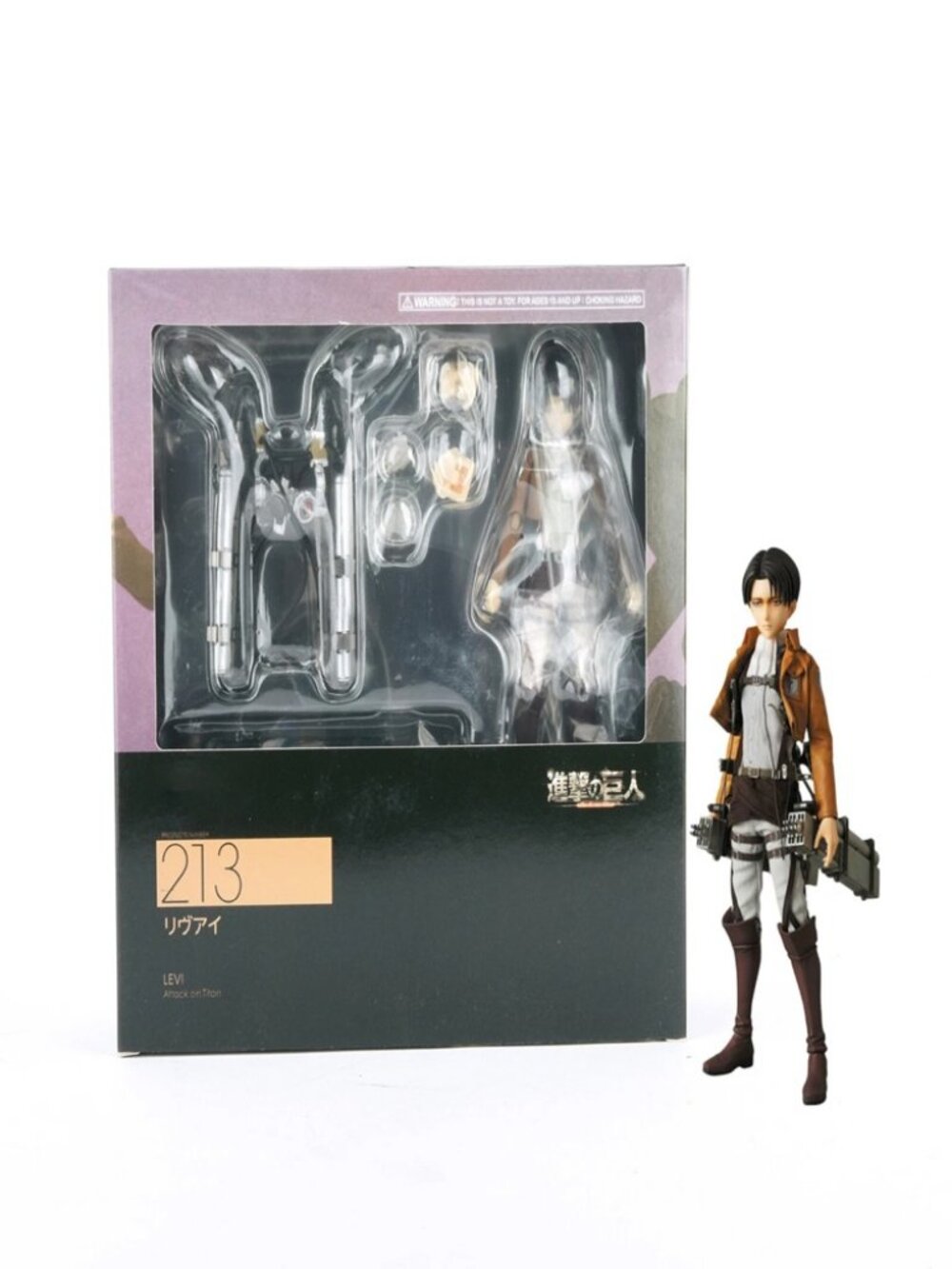 Attack on Titan Levi Shingeki no Kyojin #213 Figure w/Accessory 5" PVC Toys